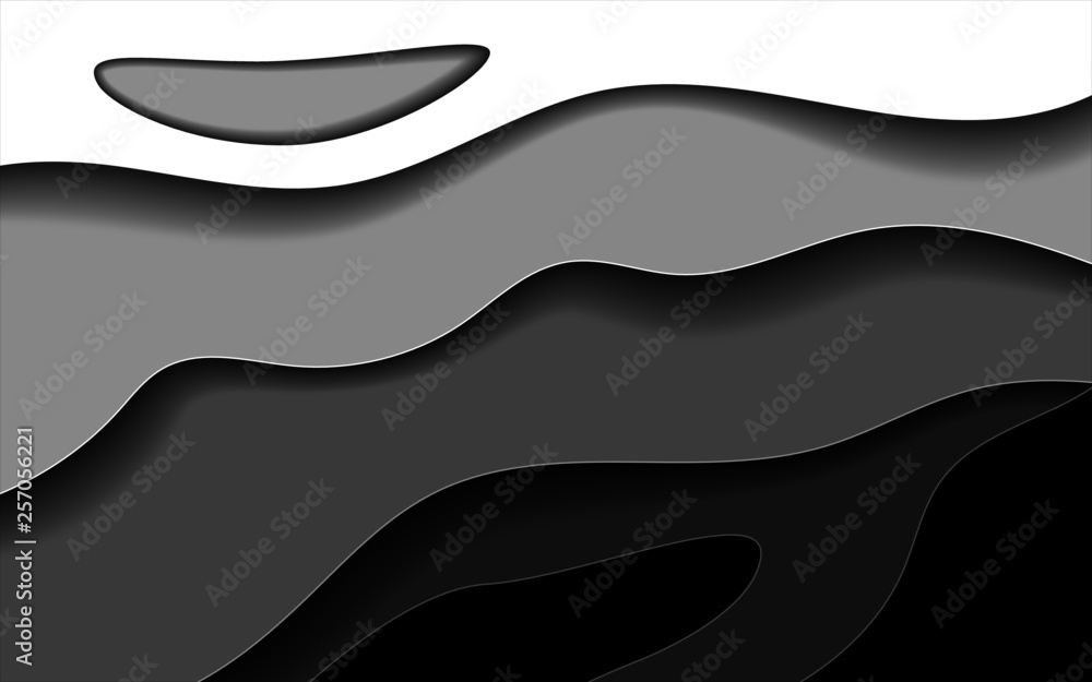 Cut paper background black Cut paper background black