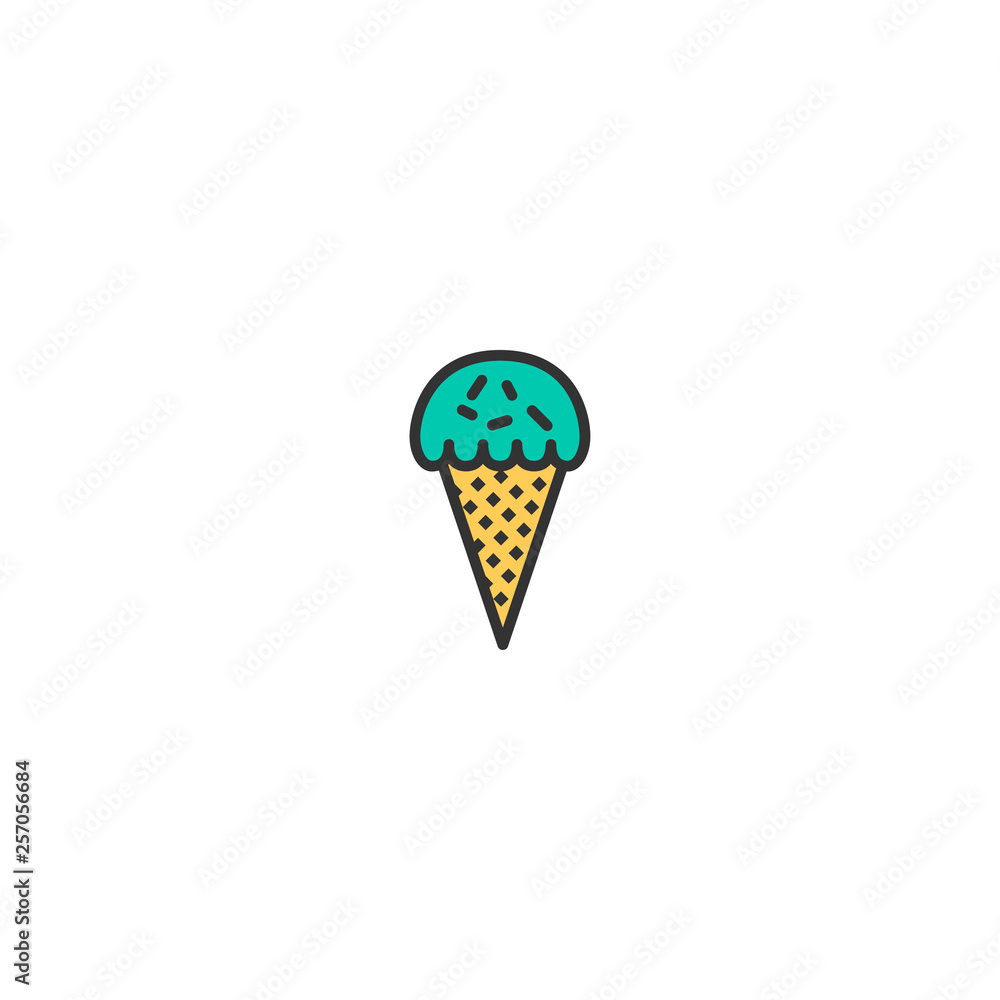 Ice cream icon design. Gastronomy icon vector design Ice cream icon design. Gastronomy icon vector design