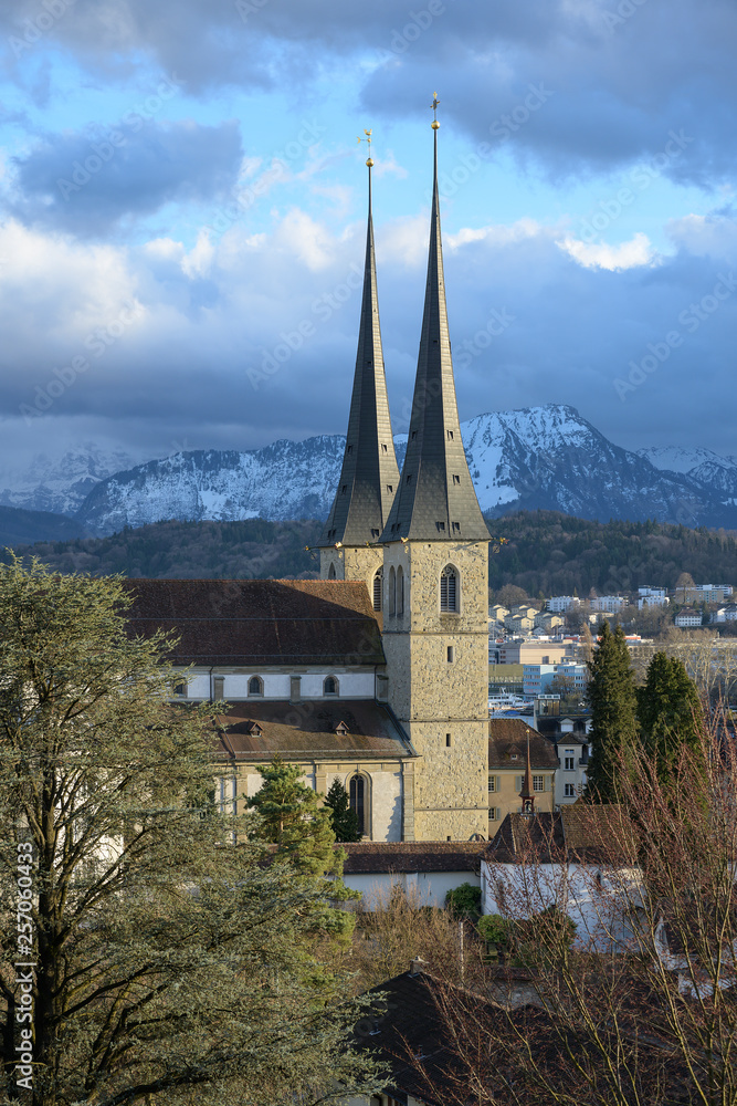 Hofkirche St. Leodegar, Luzern, Schweiz