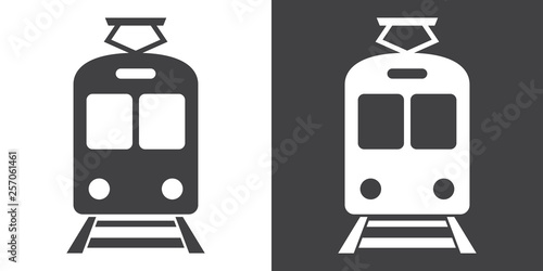 Train sign icon