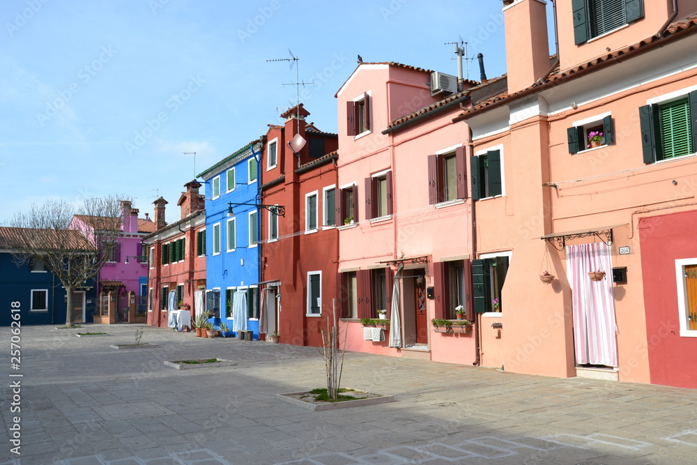 Colourful houses of Burano island