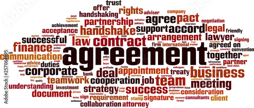 Agreement word cloud