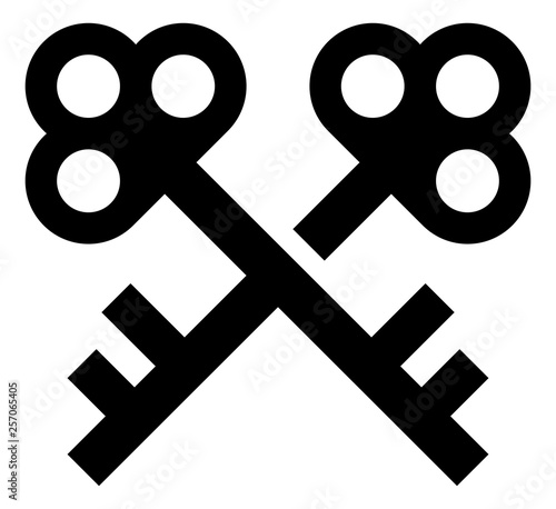 Antique Keys Vector Icon
