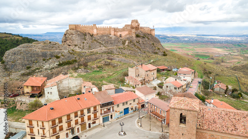 views of medieval village of calatañazor in soria, Spain