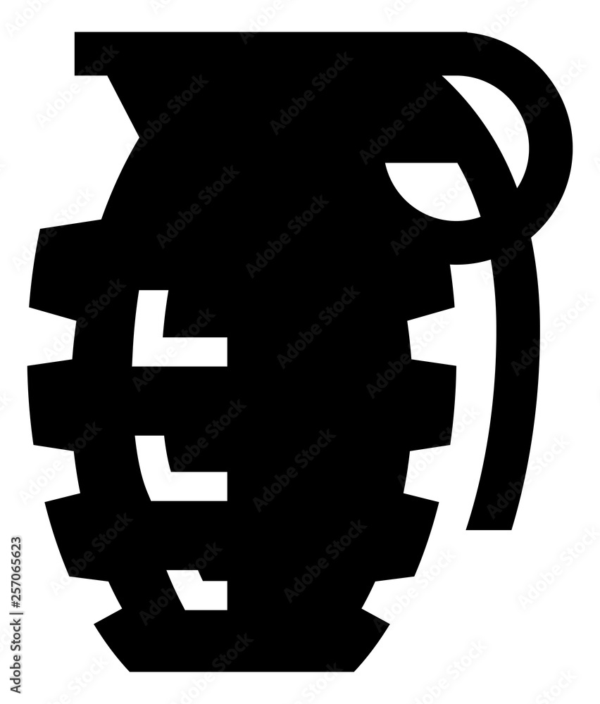 Obraz premium Hand Grenade Vector Icon