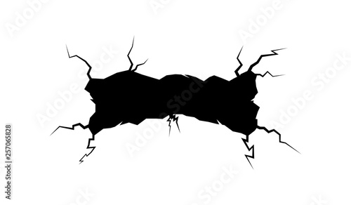 Cracked wall.Destroyed wall.Grunge cracked wall.