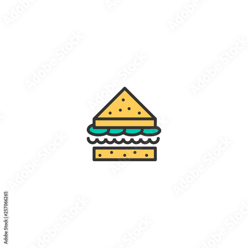 Sandwich icon design. Gastronomy icon vector design