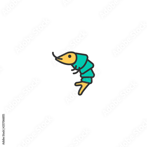 Shrimp icon design. Gastronomy icon vector design