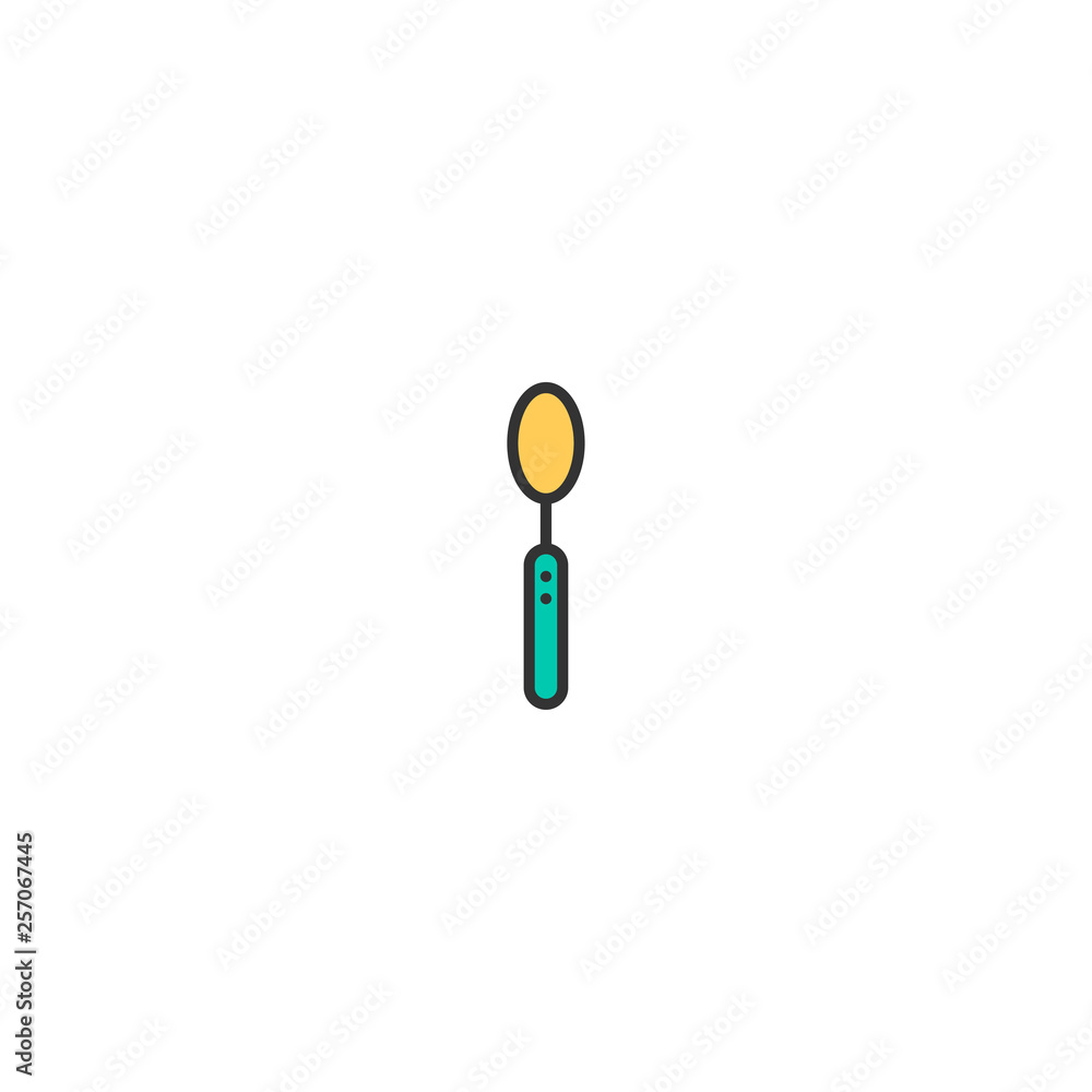 Spoon icon design. Gastronomy icon vector design Spoon icon design. Gastronomy icon vector design