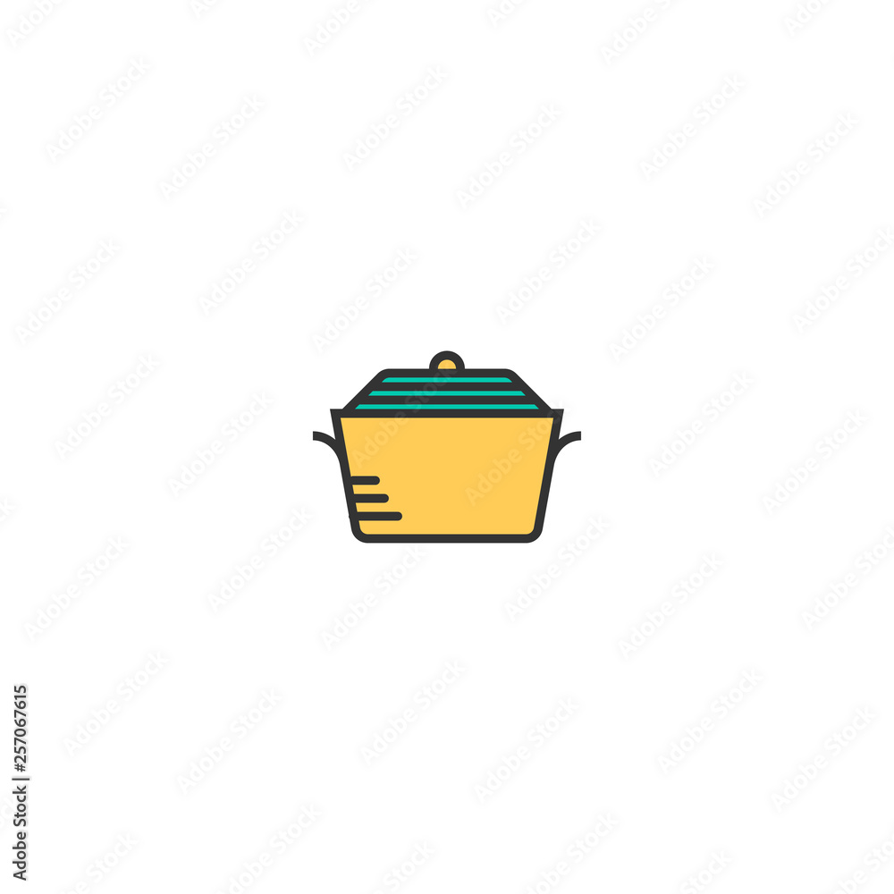 Stew icon design. Gastronomy icon vector design Stew icon design. Gastronomy icon vector design