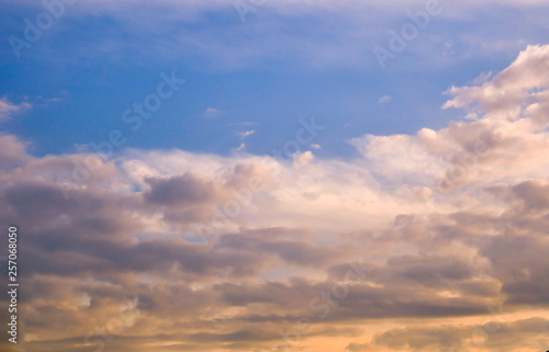 Clear sky background in summer