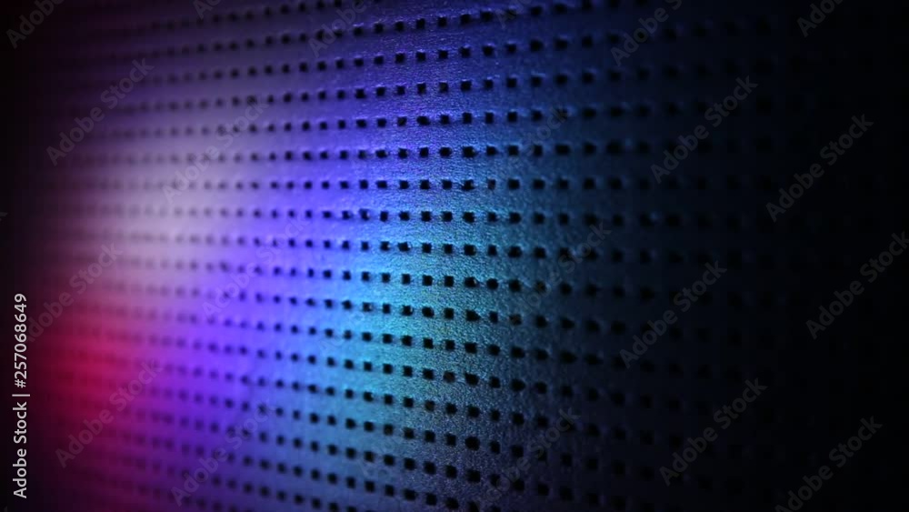 Replacing each other spots of light on a perforated surface Replacing each other spots of light on a perforated surface