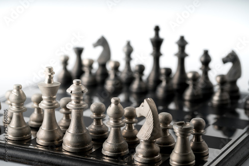 Chess business concept  leader teamwork   success