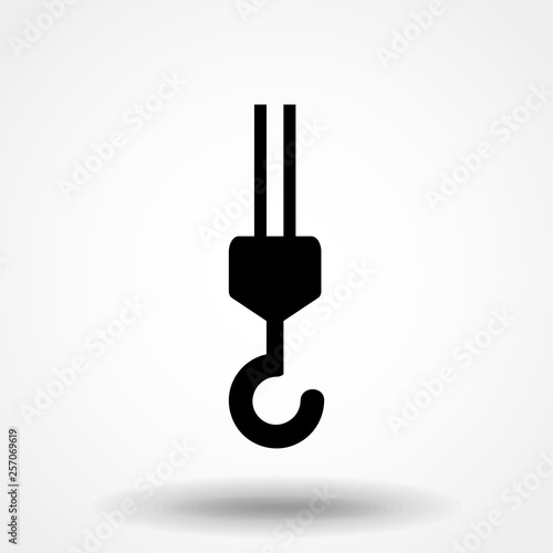 Crane and hook logo design template vector illustration photo