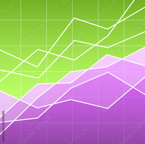 Abstract graph or chart for background or illustration of an article on finance, business or sales.