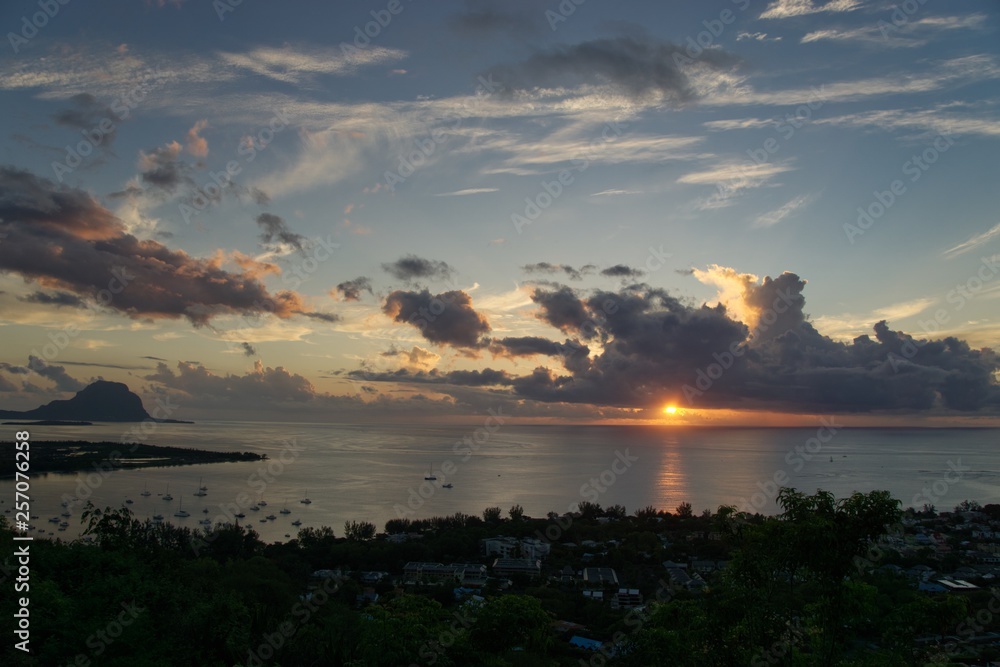 Le Morne sunset - Mauritius Island 