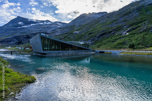 Trollstigen visitor centre includes a restaurant and gift shop , Andalsnes, More og Romsdal, Norway photo