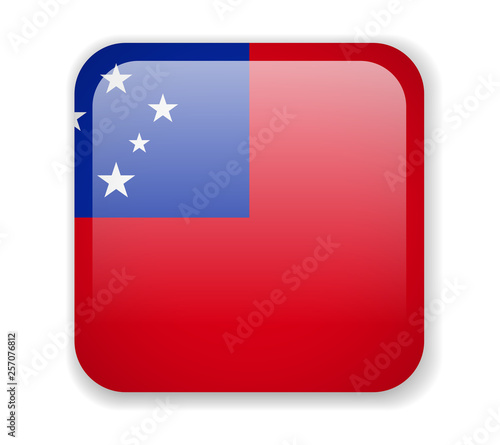 Free Download Samoa flag bright square icon on a white background - GFXLoad