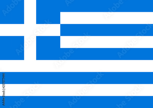 Vector National Flag of Gre...