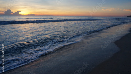 Sunrise at a beautiful beach in nilaveli  sri lanka