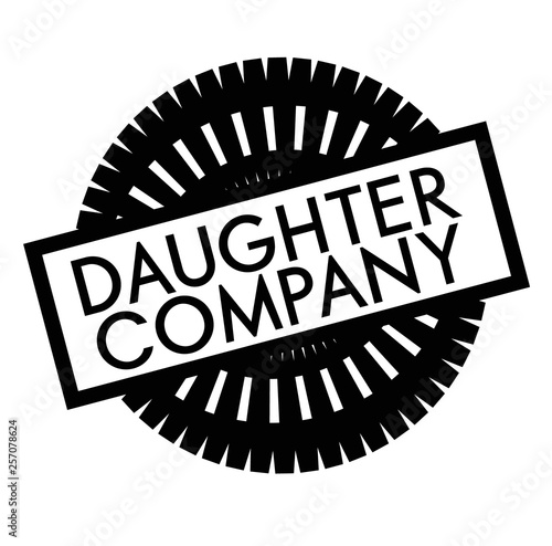 Print daughter company stamp on white