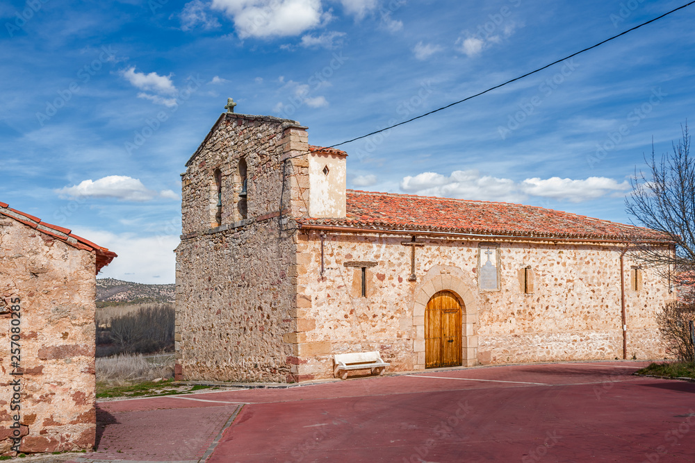 San Antonio church, in the small town of Ventosa, Guadalajara, Spain.
