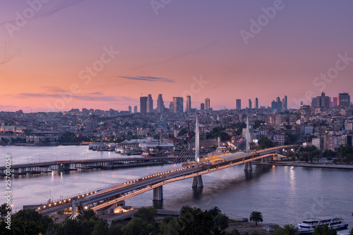 Golden Horn Metro Bridge cityscape © Emre