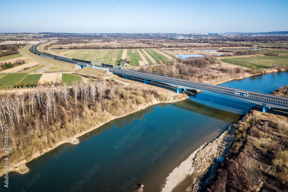 Highway, river, bridge Highway, river, bridge