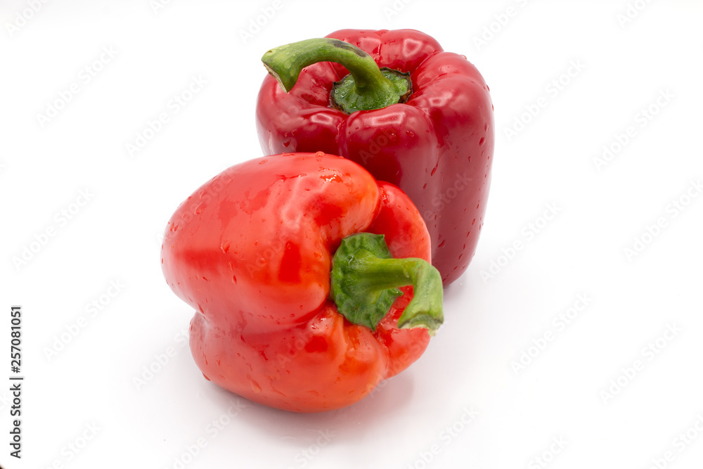 red pepper isolated on white background