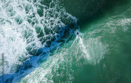 Aerial view from a surfer in a Surf Spot. Drone photo © nvphoto