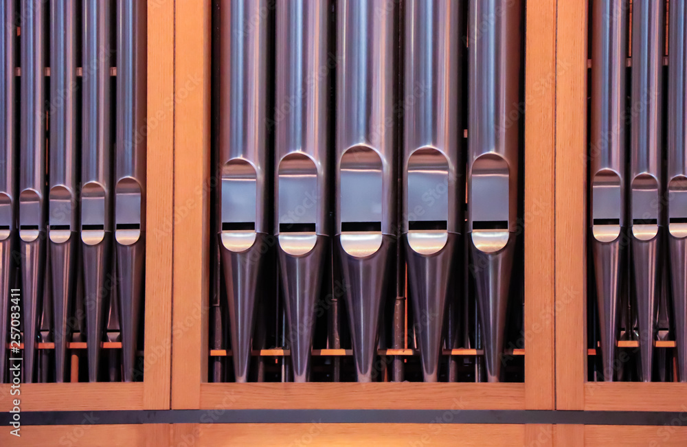 Fototapeta premium pipe organ in church
