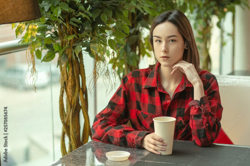 girl in cafe girl in cafe
