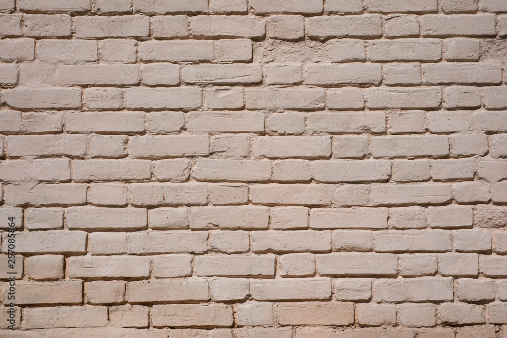 Whitewashed brick wall. Abstract background.