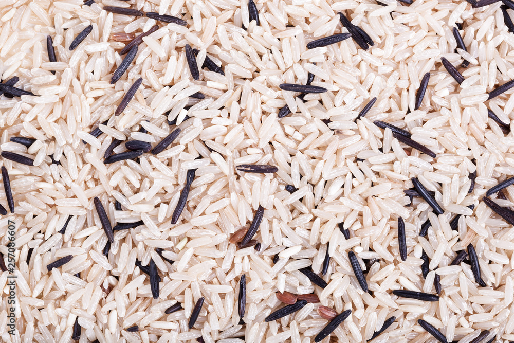 Wild and mixed rice background
