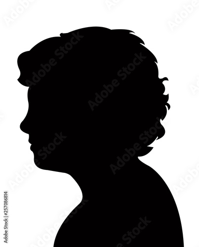 a woman head silhouette vector © turkishblue