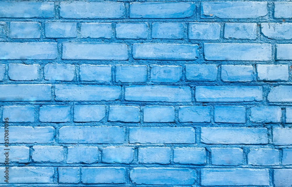 old blue brick wall old blue brick wall