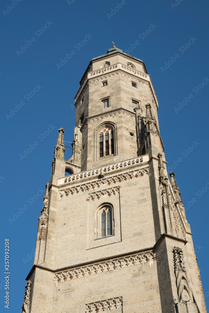 tower of Sint George Church in Nördlingen, Germany