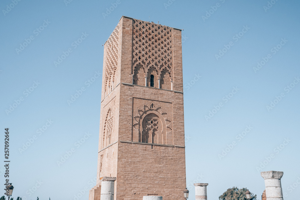 The Hassan Tower in Rabat, Morocco.