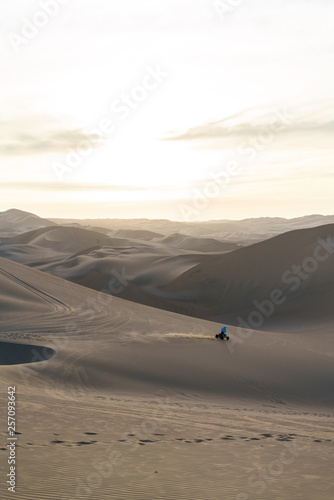 Riding a 4x4 in the sand dunes