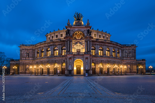 The building of the Opera in Dresden, Germany