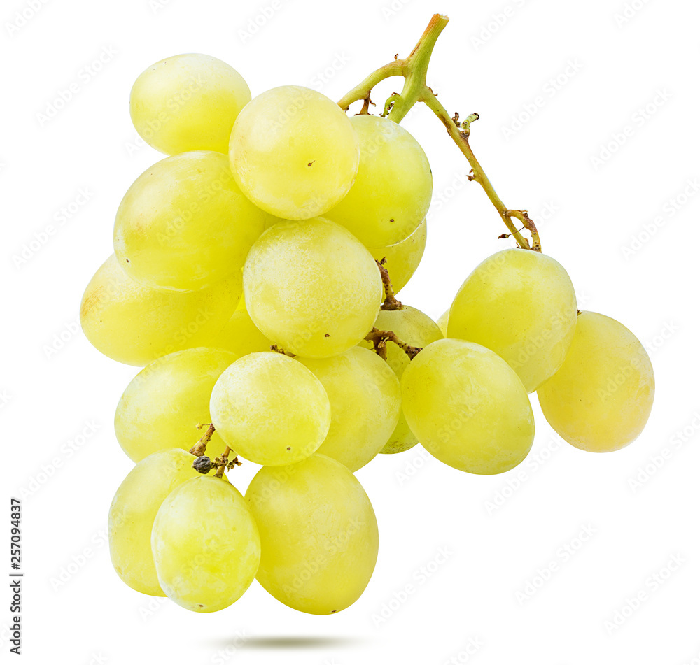 Fresh grapes isolated on white background with clipping pass Fresh grapes isolated on white background with clipping pass