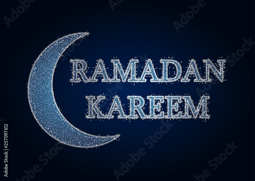 Ramadan Kareem greeting card Illustration, vector, poster, background