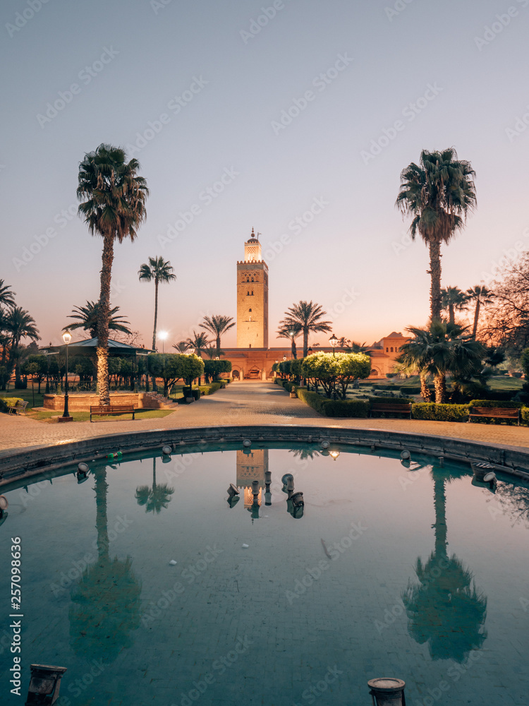 Koutoubia Mosque in Marrakech, Morocco