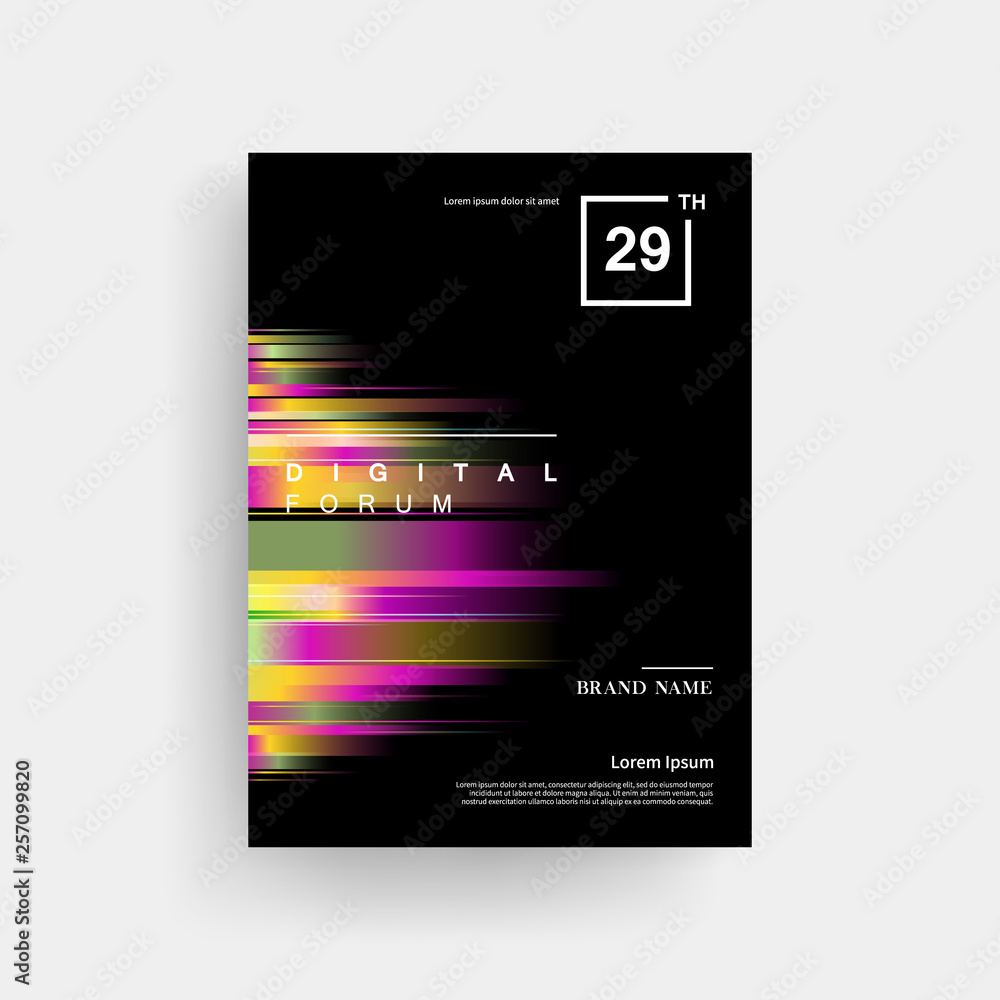 Naklejka premium 컬러풀 브로슈어 디자인, 추상적 표지 디자인, 북커버 디자인