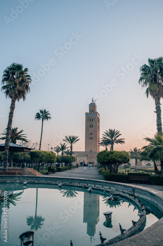 Koutoubia Mosque in Marrakech, Morocco