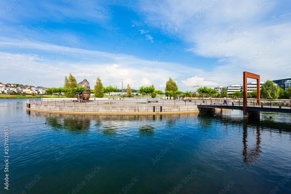Fototapeta premium Phoenix See lake in Dortmund