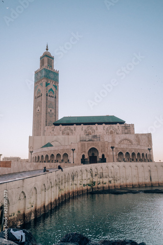 The famous Hassan II mosque in Casablanca.