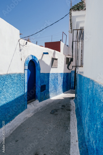 Alleys of the Blue City Chefchaouen in Morocco © SmallWorldProduction