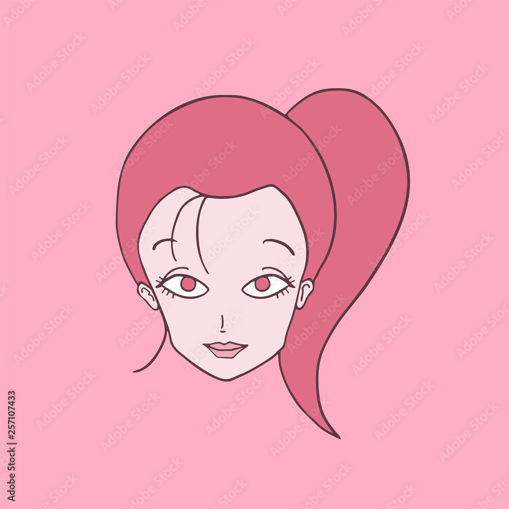 woman head illustration woman head illustration
