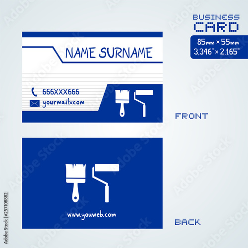 business card for painter worker
